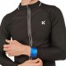 Kewlioo Pro Men's Sauna Jacket Heat Trapping Sweat Compression Top Zipup Closure Sauna Long Sleeve Shirt - BSKT6VIKD