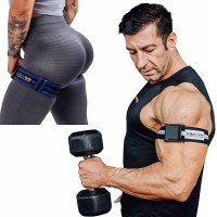 Blood Flow Restriction Bands. 4 Pack Occlusion Bands 2 Inch Width for Men and Women Arms Glutes Legs BFR Training. Gain Fast Muscle Growth Without Lifting Heavy Weights - BBWI8DFW6