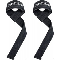 EXOUS Bodygear Lifting Straps 5mm Padded Increase Weightlifting Reps & Bodybuilding Max Grip Powerlifting Strength - BKTBORAW6