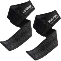 Harbinger Big Grip No-Slip Nylon Lifting Straps with DuraGrip Pair - BC6OMDDEN