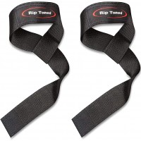 Rip Toned Lifting Straps for Weightlifting –Pair of 23 In. Cotton Weight Lifting Wrist Straps for Men & Women with Neoprene Padding – Lifting Wrist Wraps for Deadlift Powerlifting & Strength Training - B5CMYOTSF