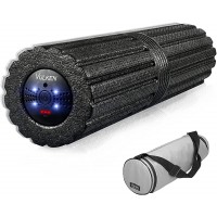 Vulken Extra Long 17” Vibrating Foam Roller 4 Speeds 3800RPM High Intensity Quick Charge Electric Foam Roller Tissue Massager for Muscle Recovery - BP5UYOY1D