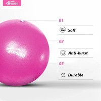 Fresion Small Exercise Ball Soft Yoga Balls,Mini Pilates Ball 25cm for Core Training Exercise,Durable - B7EY8C80F