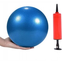 Mini Yoga Pilates Ball 10 Inch for Stability Exercise Training Gym Anti Burst and Slip Resistant Balls with Inflatable Straw - B3YD4CRRL