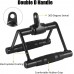 DYNASQUARE Pro Cable Attachments for Home Gym LAT Pulldown Equipment Weight Machine Accessories Straight Pull Down Bar V-Shaped Press Down Bar Tricep Rope Exercise & Double D Handle - BINP3ECS2