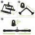 DYNASQUARE Pro Cable Attachments for Home Gym LAT Pulldown Equipment Weight Machine Accessories Straight Pull Down Bar V-Shaped Press Down Bar Tricep Rope Exercise & Double D Handle - BINP3ECS2