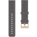 22mm Canvas Quick Release Watch Band Strap Compatible with Garmin Forerunner 745 Vivoactive 4 Washable Replacement Sport Straps Sport Wristbands for Forerunner 745 GPS Running Watch Gray - B5NZ9N5HC