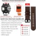 Abanen Leather Watch Bands for Fenix 6 Fenix 5 Fenix 7 QuickFit 22mm Soft Genuine Leather with Silicone Sweatproof Wrist Strap for Garmin Fenix 6 Pro Sapphire,Instinct EPIX 2,Approach S62 S60 - BPRVP7KJN