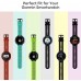 MoKo Soft Silicone Watch Band Compatible with Garmin Forerunner 735XT 220 230 235 235 Lite 620 630 Approach S20 S6 S5,Adjustable Replacement Sport Strap Black & Gray - BOEA14DM8