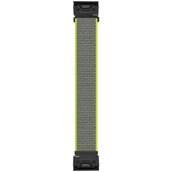 PONATTENO 22mm Quick Release Fit Nylon Watch Band for Fenix 6 Fenix 5 Fenix 7 Soft Loop Sport Wristband Strap for Garmin Fenix 6 Pro Sapphire,Fenix 5 Plus Forerunner 945,Quatix 5 Light Green - BQM3B79TK