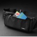 Black Fanny Pack for Men Women Waterproof Waist Pack Crossbody Phone Bag for Sports Traveling Casual Running Festival - B3MM13AGR