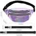 Holographic Fanny Pack Purple Sports Waist Bag for Mother's Day Gift Waterproof Travel Fanny Bag Women Fashion Waist Pack for Work Runing Rave Hiking Festival Beach - B5ULWDOCI