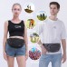 MORIOX Large Fanny Pack for Men Women Plus Size Hands Free Waist Bag Light Weight Phone Pack for Workout Running Festival Gifts for Holiday & Daily Traveling Hiking 4-Zipper Blue - BFZROLU48