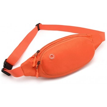 Pistep Fanny Packs for Women Men Waterproof Waist Bag Pack Hip Bag with Adjustable Belt for Running Hiking and Travel ORANGE - BL99US5TS