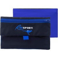 RooSportPlus Magnetic Running Pouch Hold Cell Phone Wallet or Earphones while Running Blue Plus - BUVFM8FXW