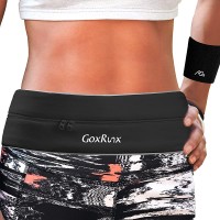 Running Belt for Women and Men Waist Pack and Phone Holder Waistband for Running,Hiking,Traveling,Cycling Runners Fanny Pack Money Pouch Case Fit All Phones Included Sports Wristband - BAEGD1OGB