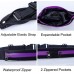 Running Belt Waist Pack Fanny Pack with 2 Expandable Pockets for Men and Women Hiking Jogging Walking Cycling etc Sweatproof Rainproof Mobile Phone Pouch Bag Purple - BAD8MRA7O