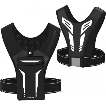 Running Vest REVALI USA Original Patent USA Designed USA Warranty Reflective Running Vest Gear for Men and Women - B657ISPY7