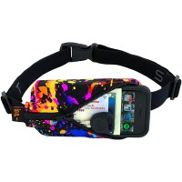 SPIbelt Original Pocket Belt for Adults Expandable Pocket Adjustable Waist No Bounce Rave with Black Zipper - BHRGBIN0Y