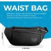 STEADY FOCUS BRANDS Waist Bag Fanny Pack Waist Pack Crossbody Bag Made with Water-Resistant Material Comfortable Strap Durable for Travel Work and Exercise Black - BEYWLWMHY