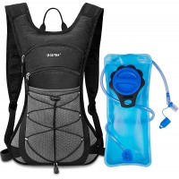 G4Free Cycling Hydration Pack Backpack with 2L Leak-Proof Water Bladder Lightweight Water Backpack Running Hiking Climbing Mountain Biking Jogging for Men Women - BUMEHB10D