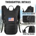 MIRACOL Tactical Hydration Backpack with 2L BPA Free Water Bladder 900D Military Molle Water Backpack Fit Men Women & Kids - B7MSQ4AQG