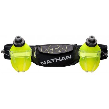 Nathan Hydration Running Belt Trail Mix Plus Adjustable Running Belt – TrailMix Includes 2 Bottles Flask – with Storage Pockets. Fits Most iPhones and Smartphones - BAIGO19S4