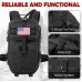 ROCKRAIN Tactical Hydration Backpack Pack with 2.5L BPA Free Water Bladder 25L Military Assault Backpacks for 2-3 Days Hiking Climbing Hunting - BRSAM8ZKR