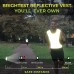 247 Viz Blaze Reflective Running Vest Safety Gear 360˚ High Visibility Vest for Women & Men Running Walking and Cycling - B5V3J3LHJ