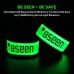 BSEEN LED Armband 2 Pack High Visibility Light Up Sports Wristbands Adjustable Glowing Bracelets for Runners Joggers Pet Owners Cyclists - BLB18WD4N
