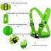 fixinus LED Reflective Safety Vest with Storage Pouch USB Charging Elastic and Adjustable Reflective Running Gear for Outdoor Sports Dog Walking Cycling Motorcycle LED Glowing Reflector Straps - B0V06HTP3