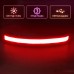 Illumifun Elastic LED Running Belt USB Rechargeable Glowing LED Waistband High Visibility Waist Light Reflective Safety Belt for Running Cycling Camping Walking etc - BZWXXTRMO