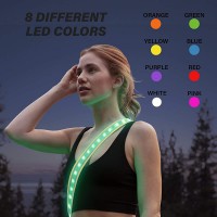Illumiseen LED Belt 2.0 – Illuminating & Reflective Running Gear 8 LED Colors - B3TGGT13U