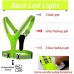 LED Reflective Running Vest High Visibility Warning Lights for Runners Adjustable Elastic Safety Gear Accessories for Men Women Night Running Walking Cycling Biking - BZ85ZCGGC