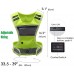 LED Reflective Vest Running Gear with Pouch USB Charging & Ultralight Reflective Safety Vest for Night Running Cycling - B4XAYOK13