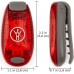 LED Safety Light 2 Pack Nighttime Visibility for Runners Cyclists Walkers Joggers Kids Dogs Relays & More Clip to Clothes Strap to Wrist Ankle Bike Collar or Just About Anywhere! - BCLL8YMHQ
