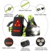Night Running Lights for Runners LED Chest Lamps with Reflective Vest Gear and Rechargeable Battery Charging Safety Lights for Camping Hiking Running Jogging Outdoor Adventure - BLWB27M62
