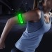 Pack of 2pcs- LED Sports Saftey Flashing Reflective Armband with High Visibility Light up Glow in The Dark Bracelet for Cycling Jogging Walking and Running Green - B6NCXT5H8