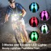 Reflective Running Vest with Personal Alarm Night Running Lights for Runners Cyclist LED High Visibility Chest Safety Light Safety Vest USB Rechargeable Reflective Gear Accessories - BLDU0JIZJ