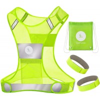 RoadRunner New 360° Reflective Running Vest Gear for Men and Women – Visibility Vest for Outdoor Sports Activities - BDGROP3XW