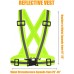 Safety Vest Reflective Running Gear Adjustable Safety Vests Outdoor Lightweight Reflective Belt 360°High Visibility - BYEF9UF84