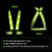 TAGVO LED Reflective Safety Vest with Storage Bag USB Charging LED Reflective Vest Night Light up Vest Adjustable Elastic Running Gear Reflector Straps for Sports Outdoor Cycling Walking Working - B60OYNTOI