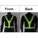 TENQIU LED Reflective Vest Led Light Up Safety Vest with Flashing Lights High Visibility Reflective Running Gear for Walking Jogging Cycling Motorcycling Mountain Biking Green - BX14DYTRF