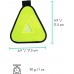 Vincita Reflective Yield Symbol with Velcro Strap High Visibility for Safety at Night Safety Reflector for Bike Rack Backpack Car Rack Bicycle Reflective Accessories - BVVV2TV84