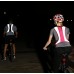 YODAKE Fashion Reflective Safety Vest of Unique Design with Pocket for Running and Walking Etc. Large Area Reflective Lightweight & High Visibility Night Running Vests - B2WGNB4AP