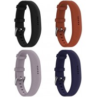Huadea Compatible Replacment for Fitbit Flex 2,with Watch Buckle Comfortable Soft Silicone Wristband 4 Pack - B6UWHFP2R