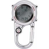 QUUREN Outdoor Sport Timer Watches Astronaut Digital Watch Waterproof Quartz Watch Backpack Belt Mountaineering Watch with Compass Luminous Dial Timer Alarm Clock for Climbing Hiking Red - B6E4ZMYMN