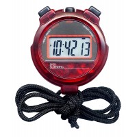 Sper Scientific 810013RC Transparent Lightweight Stopwatch Red - BRGU9I2HB