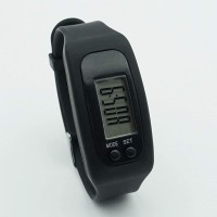 Pedometer Step Counter Watch for Walking Running with Time Display Steps Distance Calorie Counting Black - BT553NO2Y