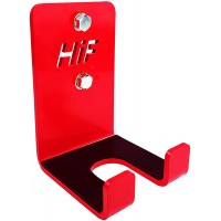 HIFLAME Single Olympic Barbell Hanger,Garage Gym Bar Wall Rack,Vertical Barbell Mount Rack,Space Saving Commercial or Home Gym Accessory,Holds Under 33mm Bar Size.red - BVGZZKJXA